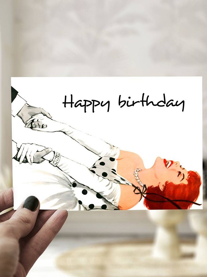 1950s Retro Glamor Birthday Card product image (1)