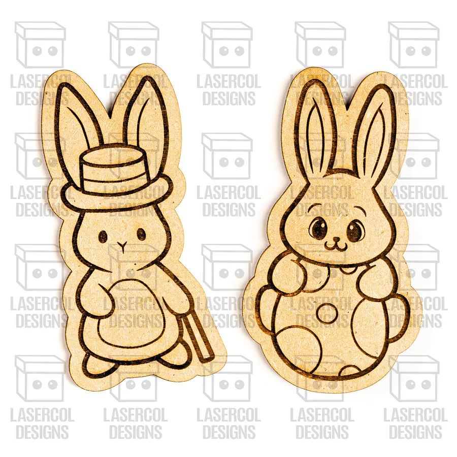 Easter Bunny Paint Kit DIY Cut Outs Set 6 - Laser Cut Files product image (8)