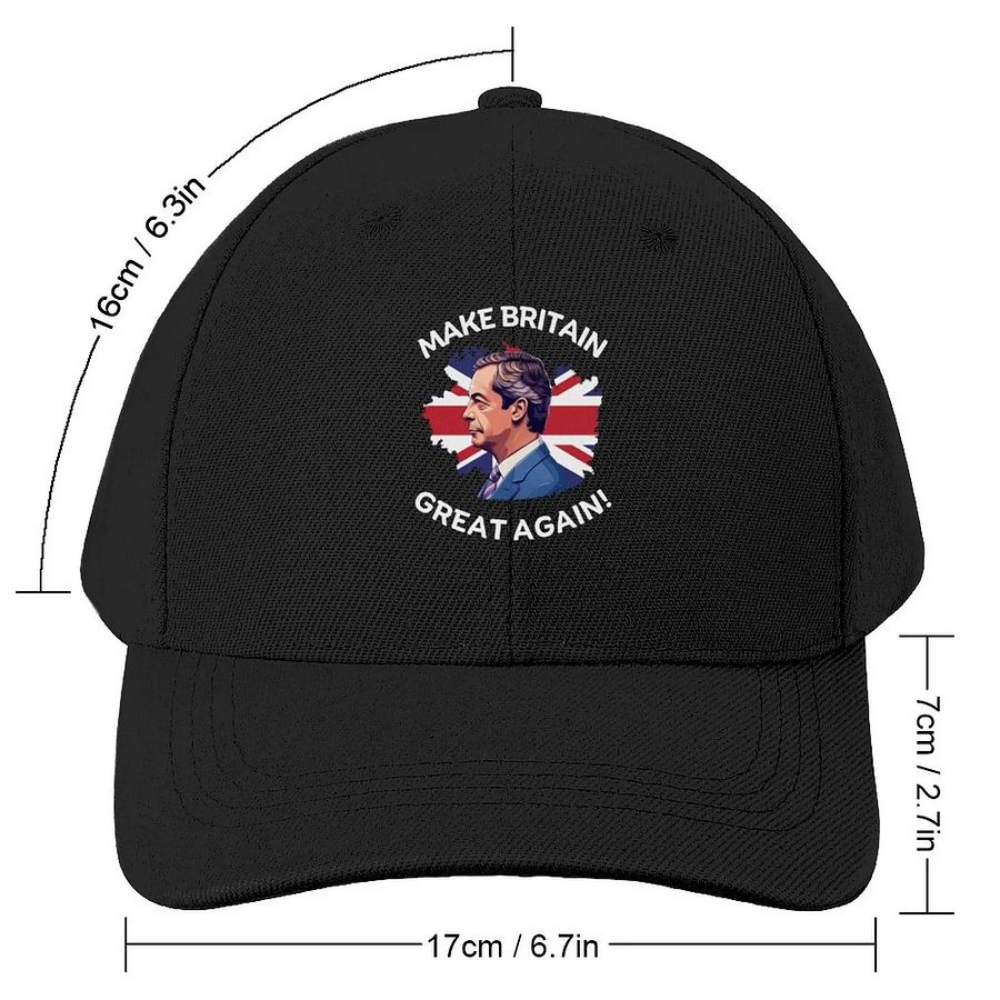 Make Britain Great Again Nigel Farage Support Baseball Cap product image (3)