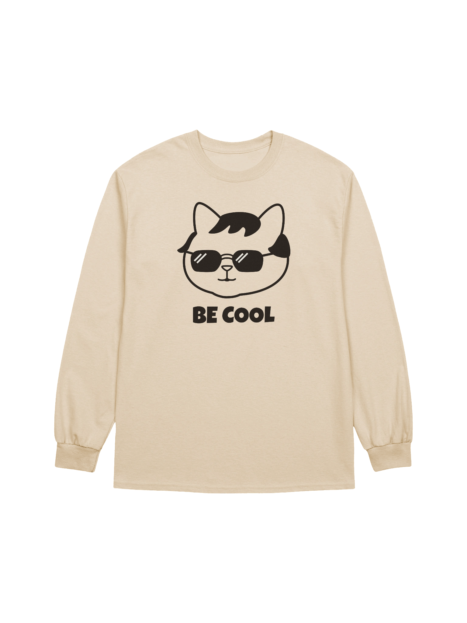 Goromi the Cat in Wig (BE COOL) - Unisex Adult Long Sleeve T-shirt product image (13)
