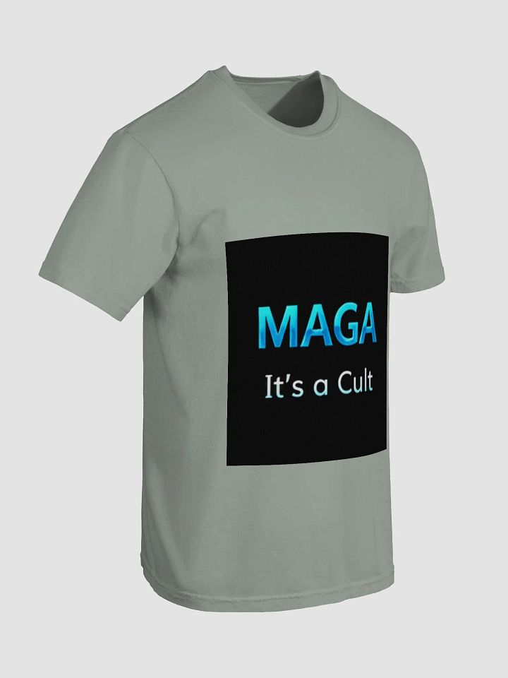Anti MAGA Blue/Black Logo Soft thicker T-shirts - Mens product image (2)