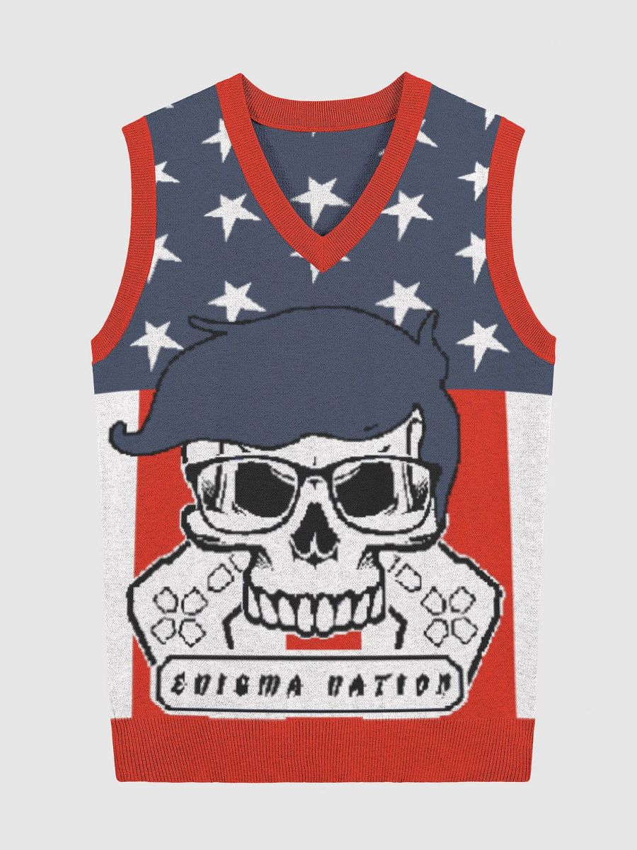 Enigma Nation Knitted V-Neck Vest 1 product image (1)