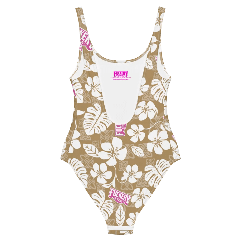Fuckery Offroad Ladies Hawaiian Swinsuit - Tan product image (8)
