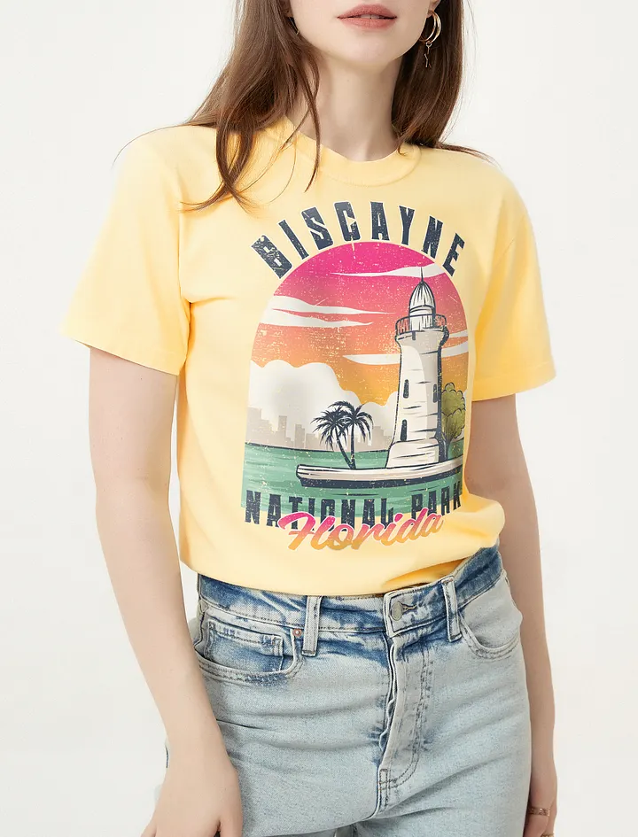 Biscayne National Park, Florida Tee | Retro-Style Western T-Shirt for Travel and Road Trips product image (1)