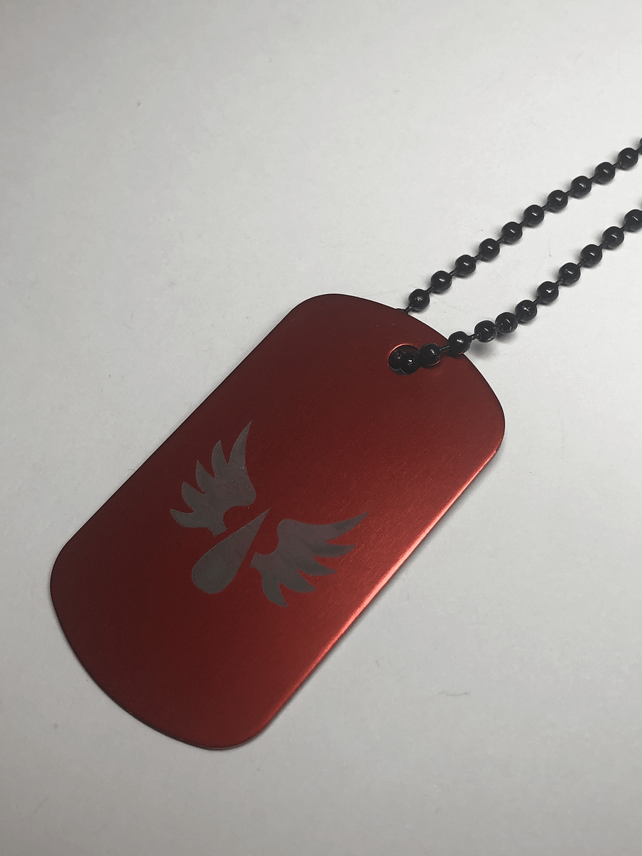 ANGELS - Engraved Dog Tag Pendant Necklace product image (4)