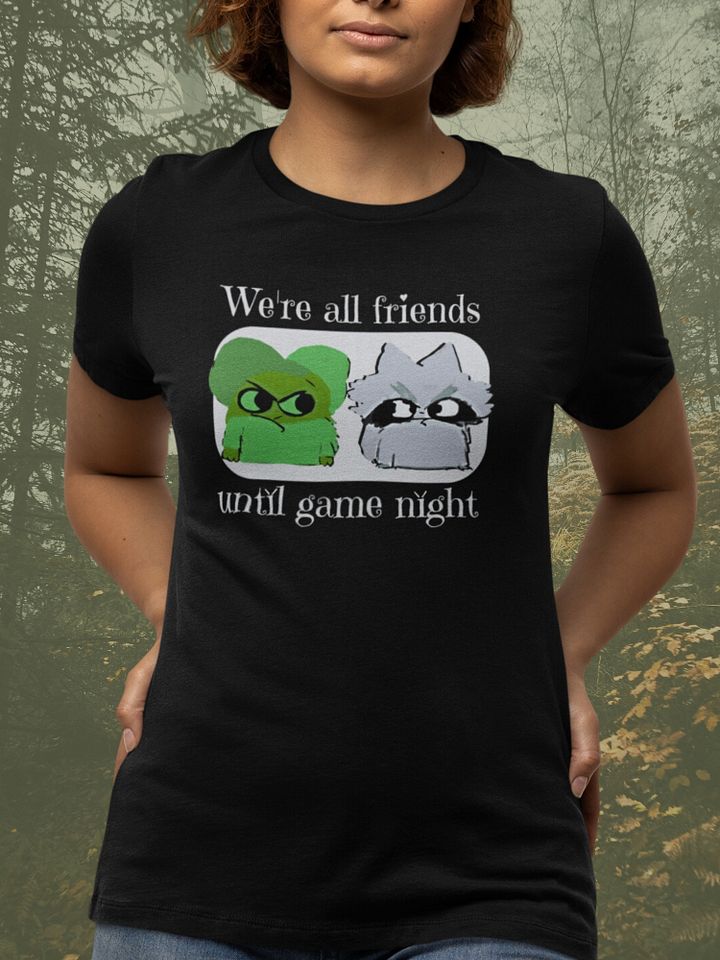 Root Game Night Shirt for Board Gamers, We're All Friends Until Game Night, Vagabond & Woodland Alliance *unofficial product image (1)