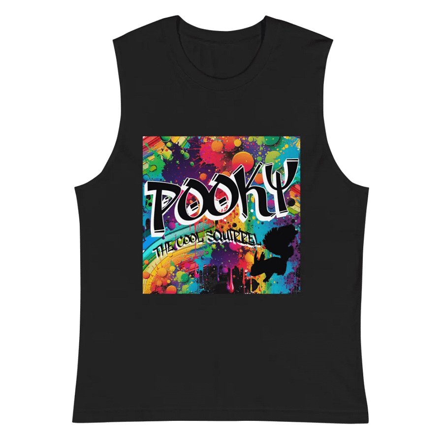 POOKY Splatter Squirrel Muscle Tank product image (2)