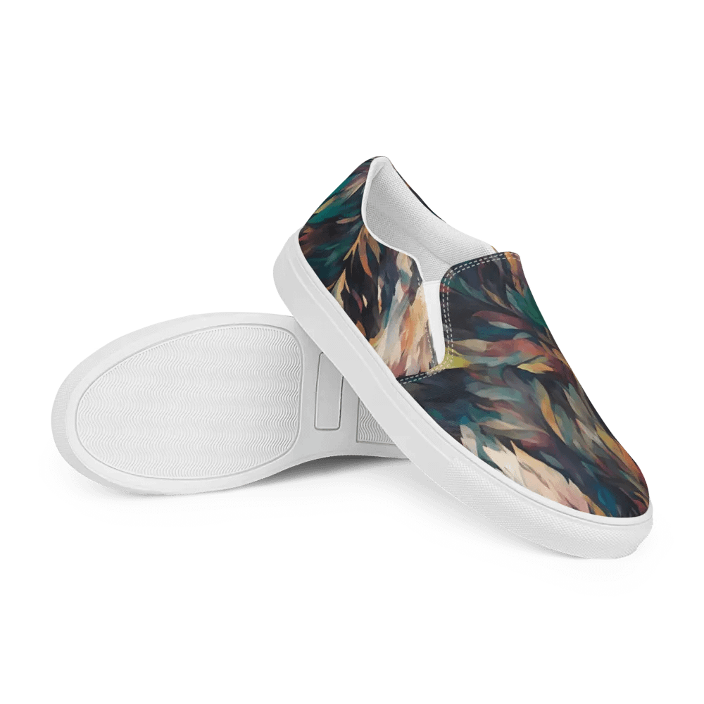 Iridescent Feather Dream Canvas Slip-Ons product image (7)