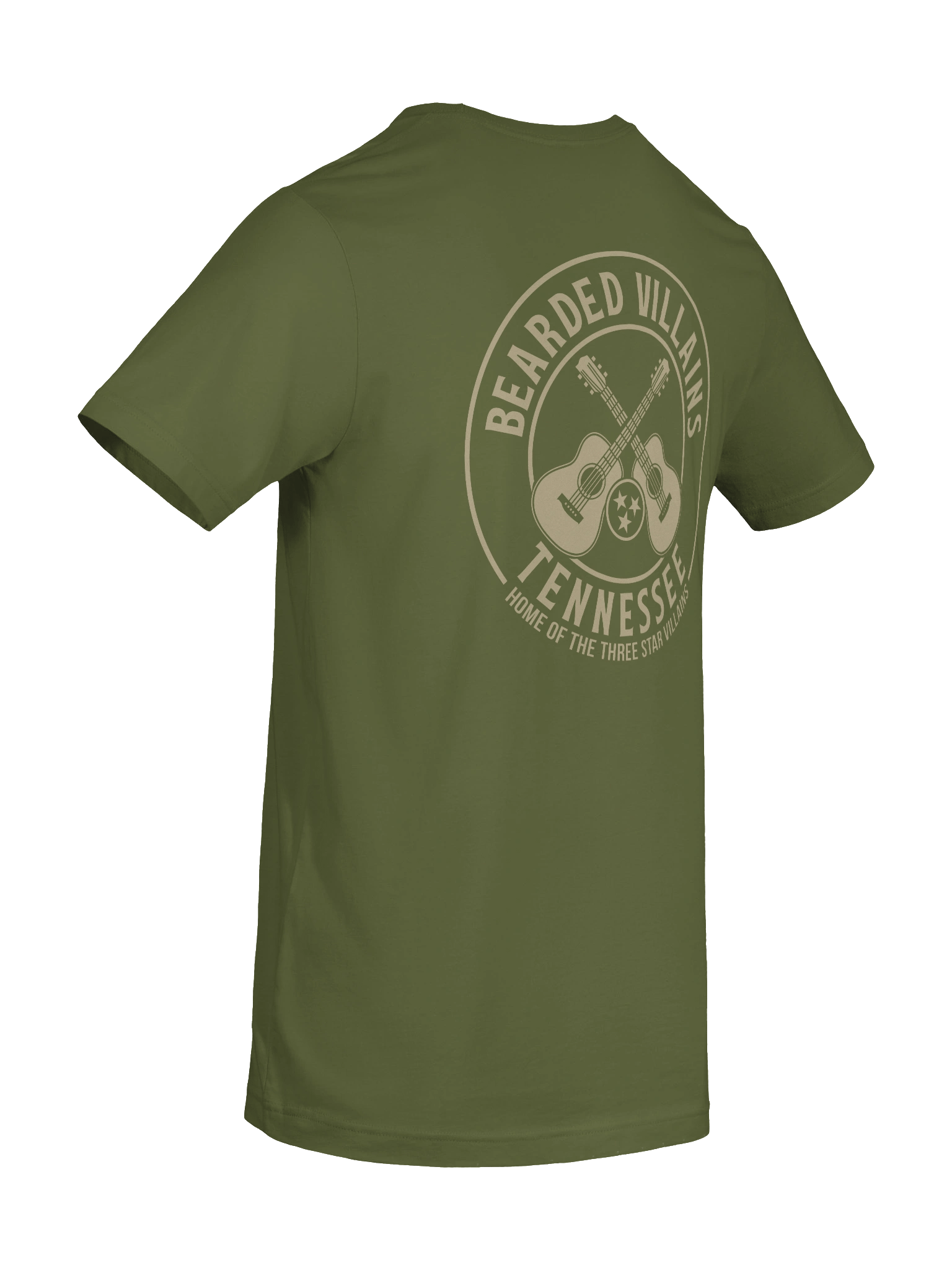 BIG-n-TALL | TSV Bearded Villains Tennessee “Tactical Grit Alternate” T-Shirt | Desert Tan Logo on Olive or Combat Black | Rugged Brotherhood Strength & Everyday Utility product image (55)