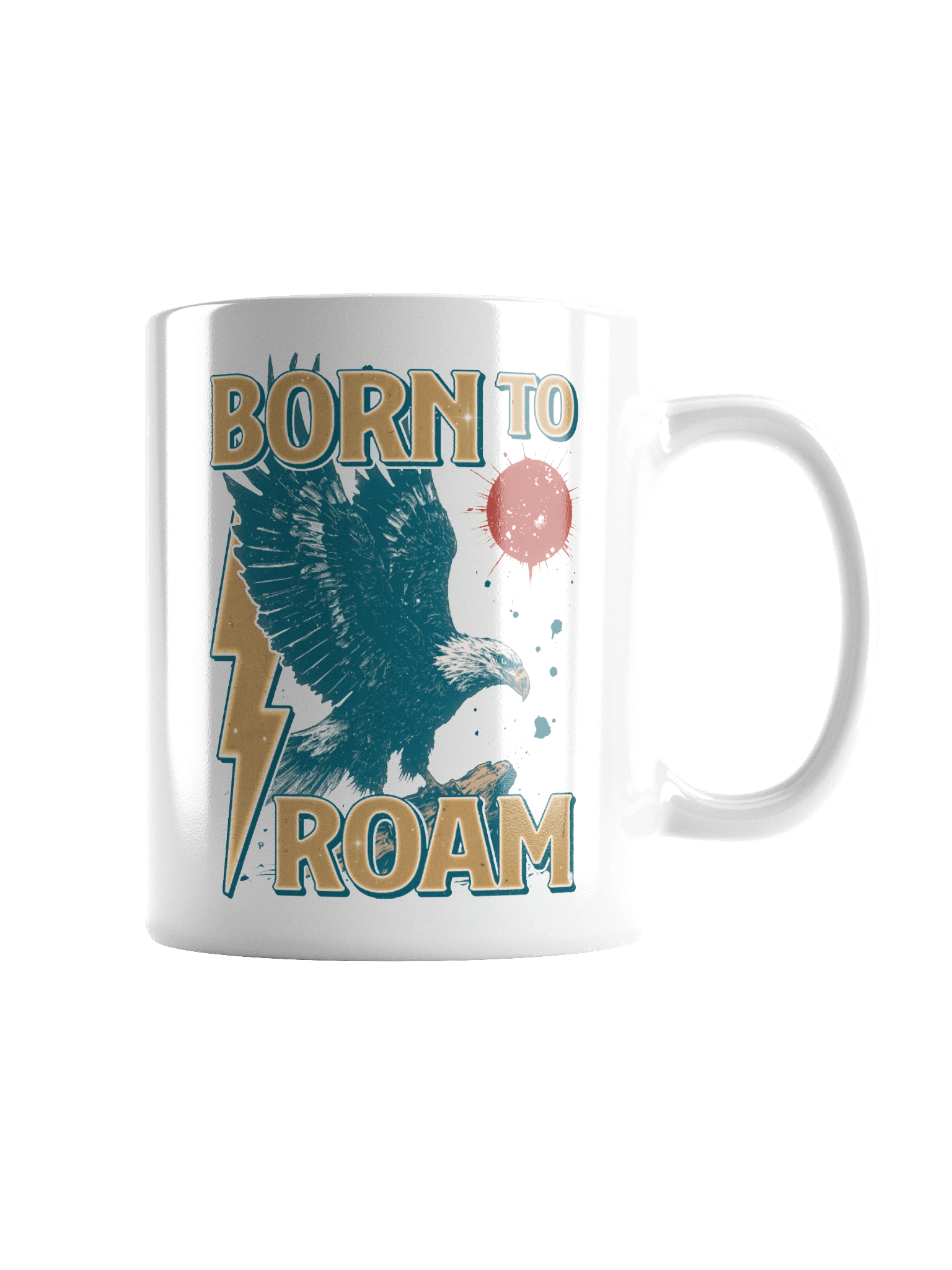 Born To Roam - Retro Eagle Mug product image (3)