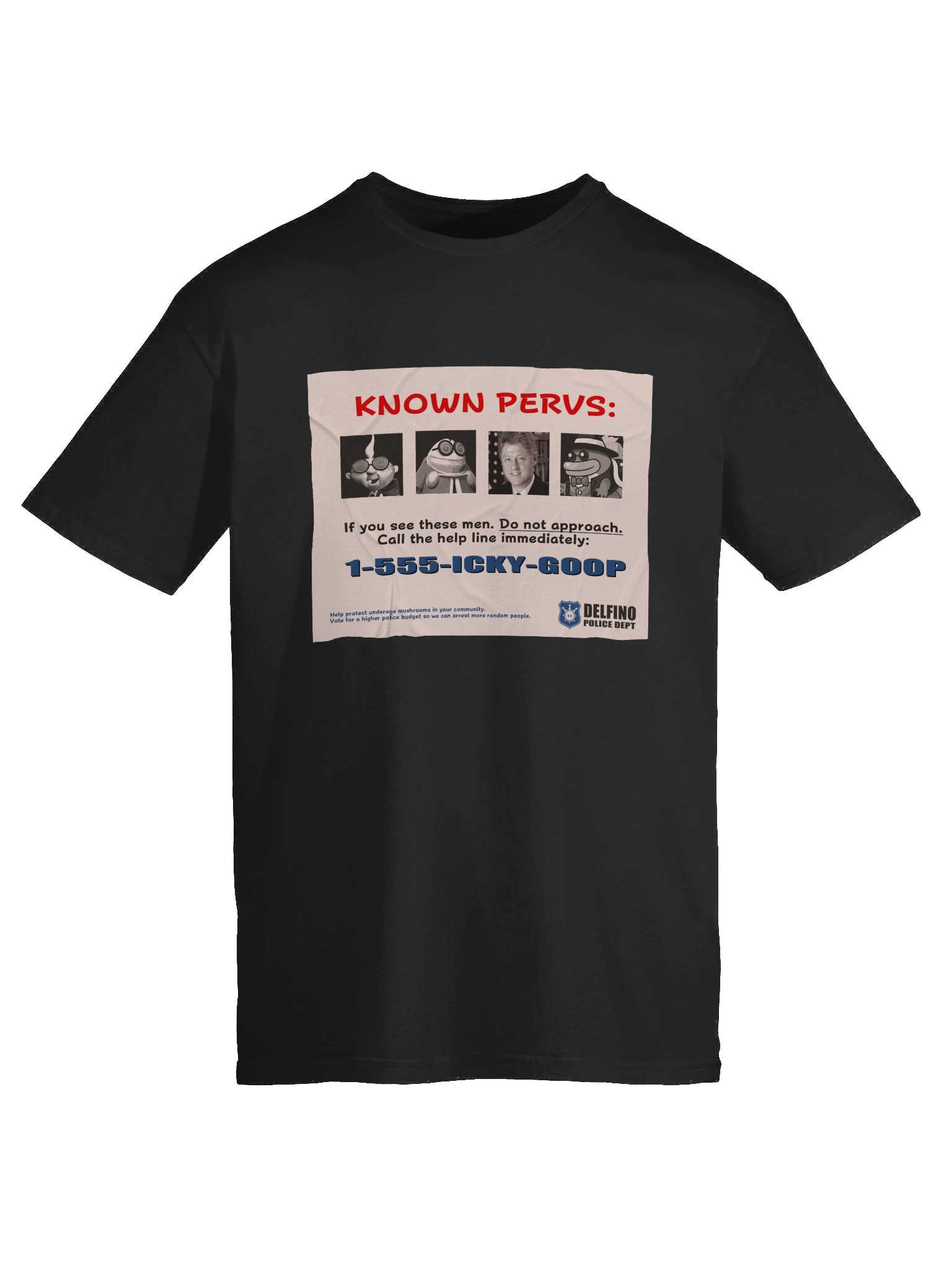 "Known Pervs" Poster Shirt (Bill Clinton) product image (53)