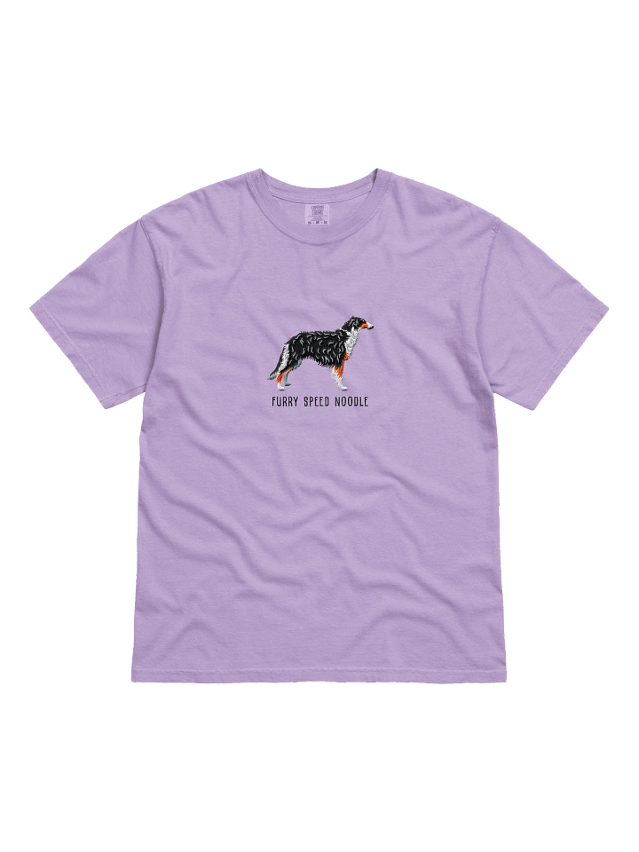 Furry Speed Noodle T-Shirt(Embroidered) of a Borzoi(Tricolor) product image (211)