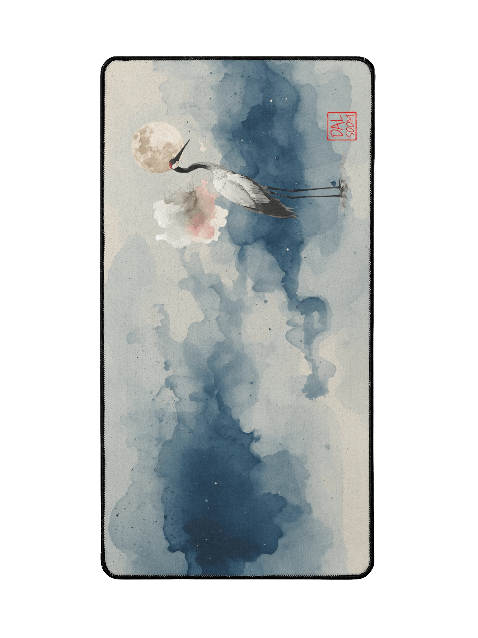 Moonlit Crane Desk Mat product image (2)