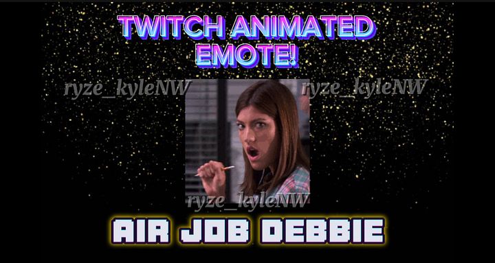 Twitch Animated Emote AIR JOB DEBBIE product image (1)
