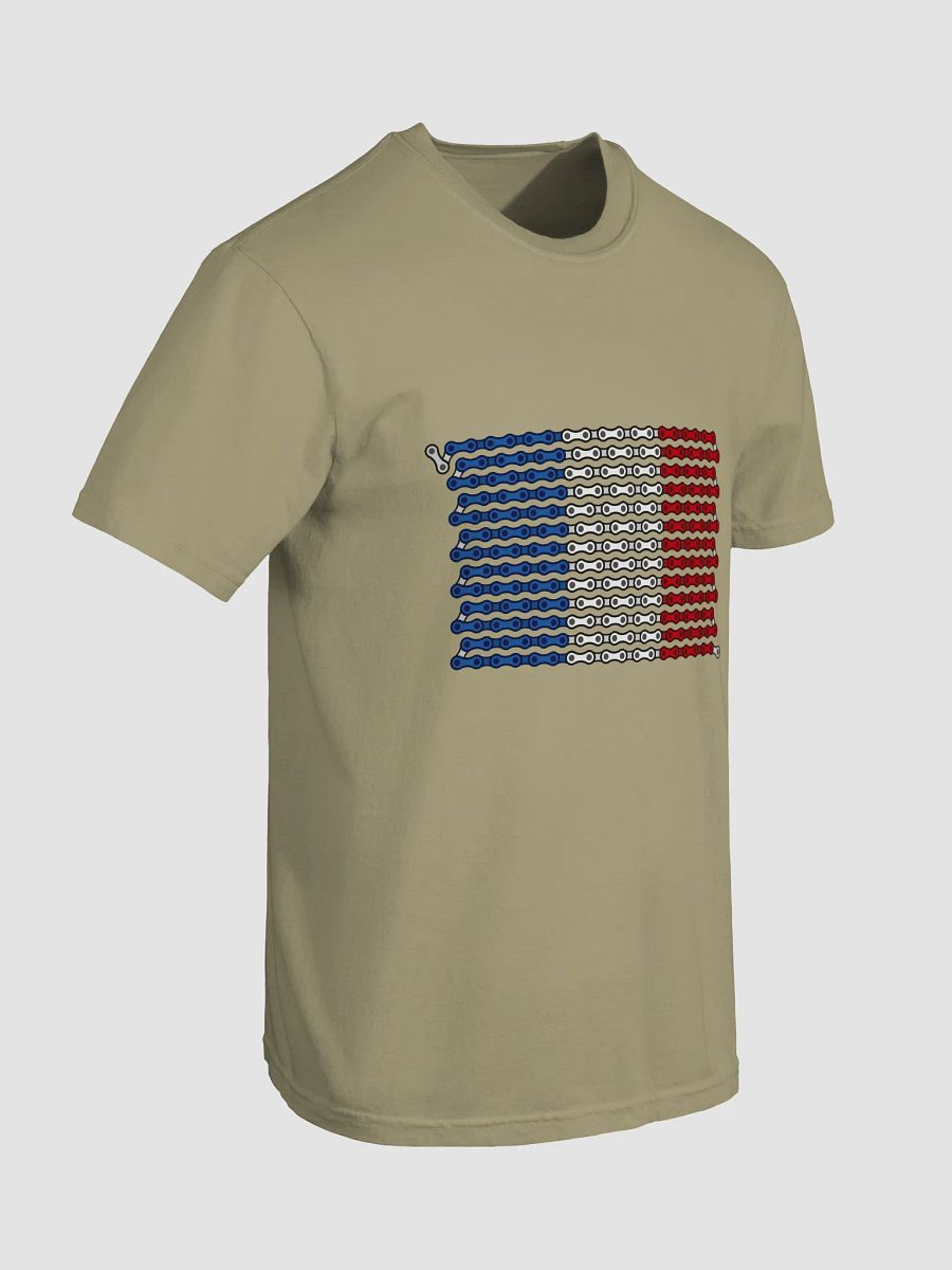 France Bike Chain Flag on Heavyweight Tee product image (3)