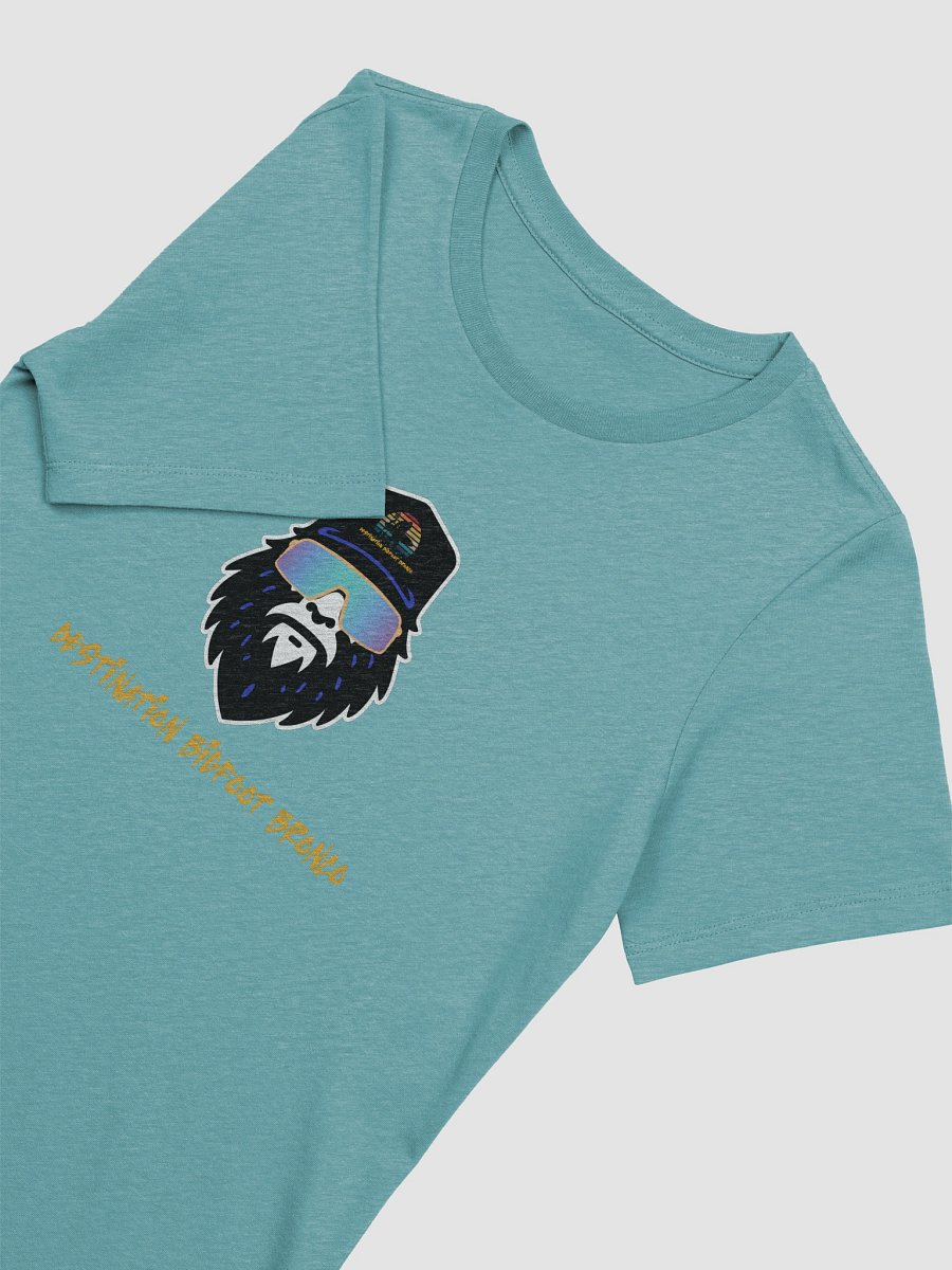 Destination Bigfoot Bronco Bigfoot Logo Bella+Canvas Women's Supersoft Relaxed-fit T-Shirt (Heather Blue Lagoon) product image (5)