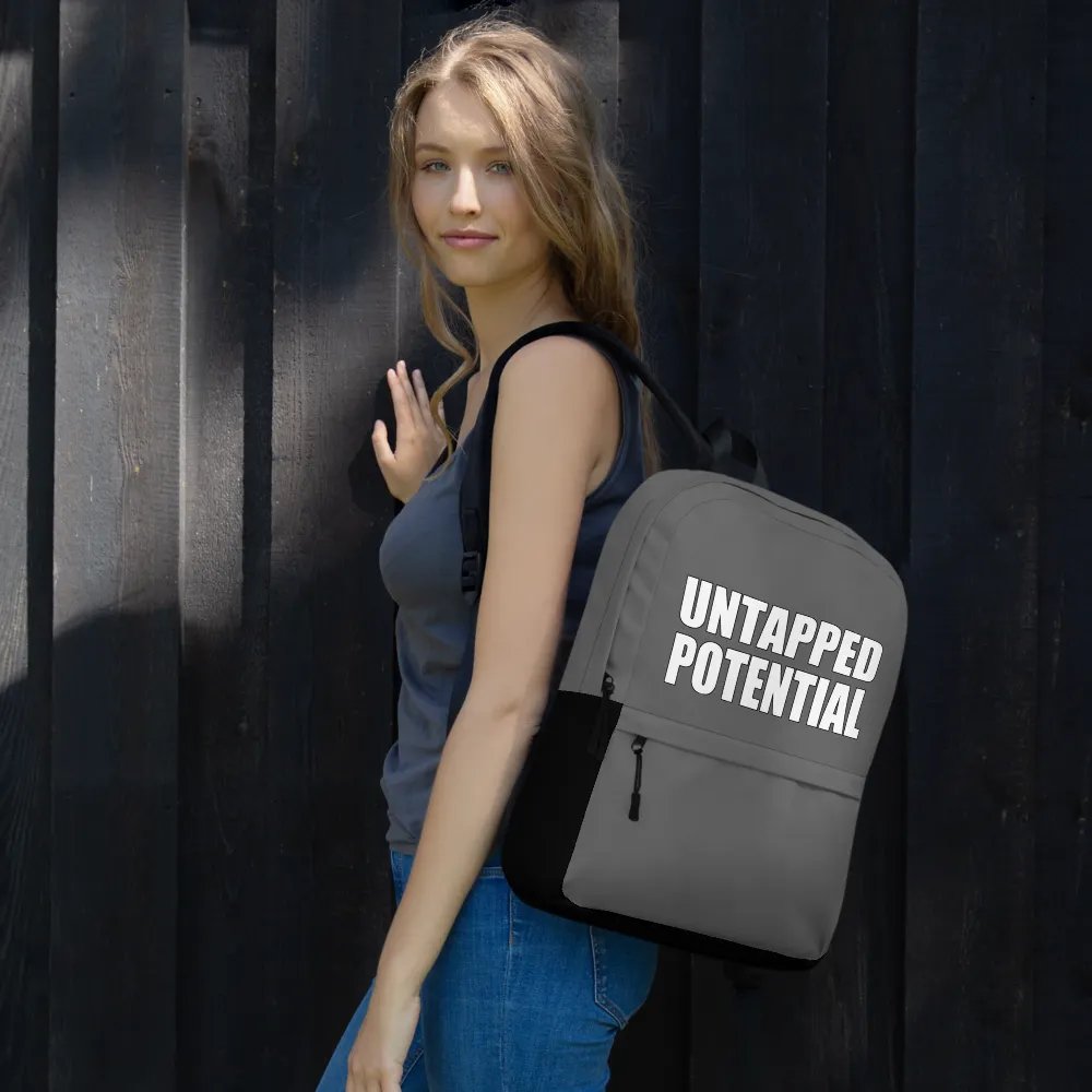 Untapped Potential Gray Large Print Back Pack product image (9)