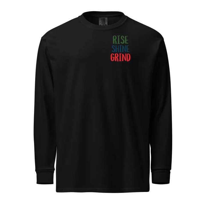 Rise Shine Grind Vintage Long Sleeve Shirt product image (1)