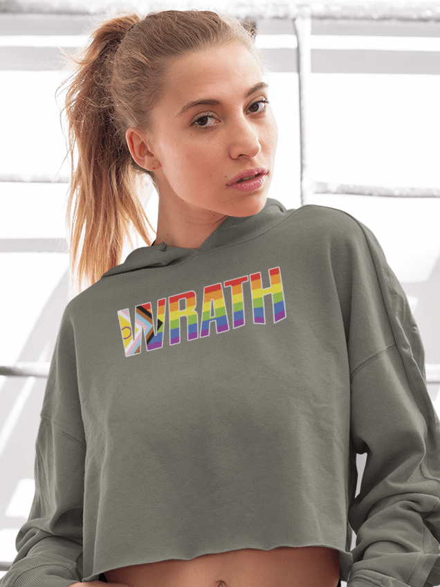 WRATH 2023 fleece crop hoodie product image (1)