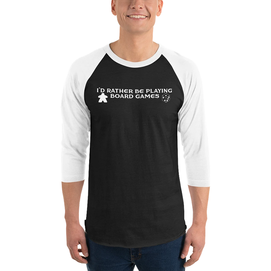 I'd Rather Be Playing Board Games Baseball Tee product image (1)