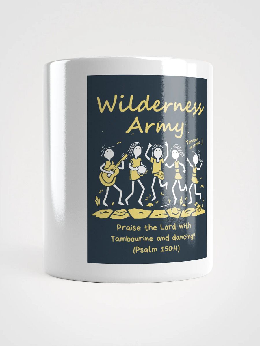 White Wilderness Army Tambourine Dance Glossy Mug product image (5)