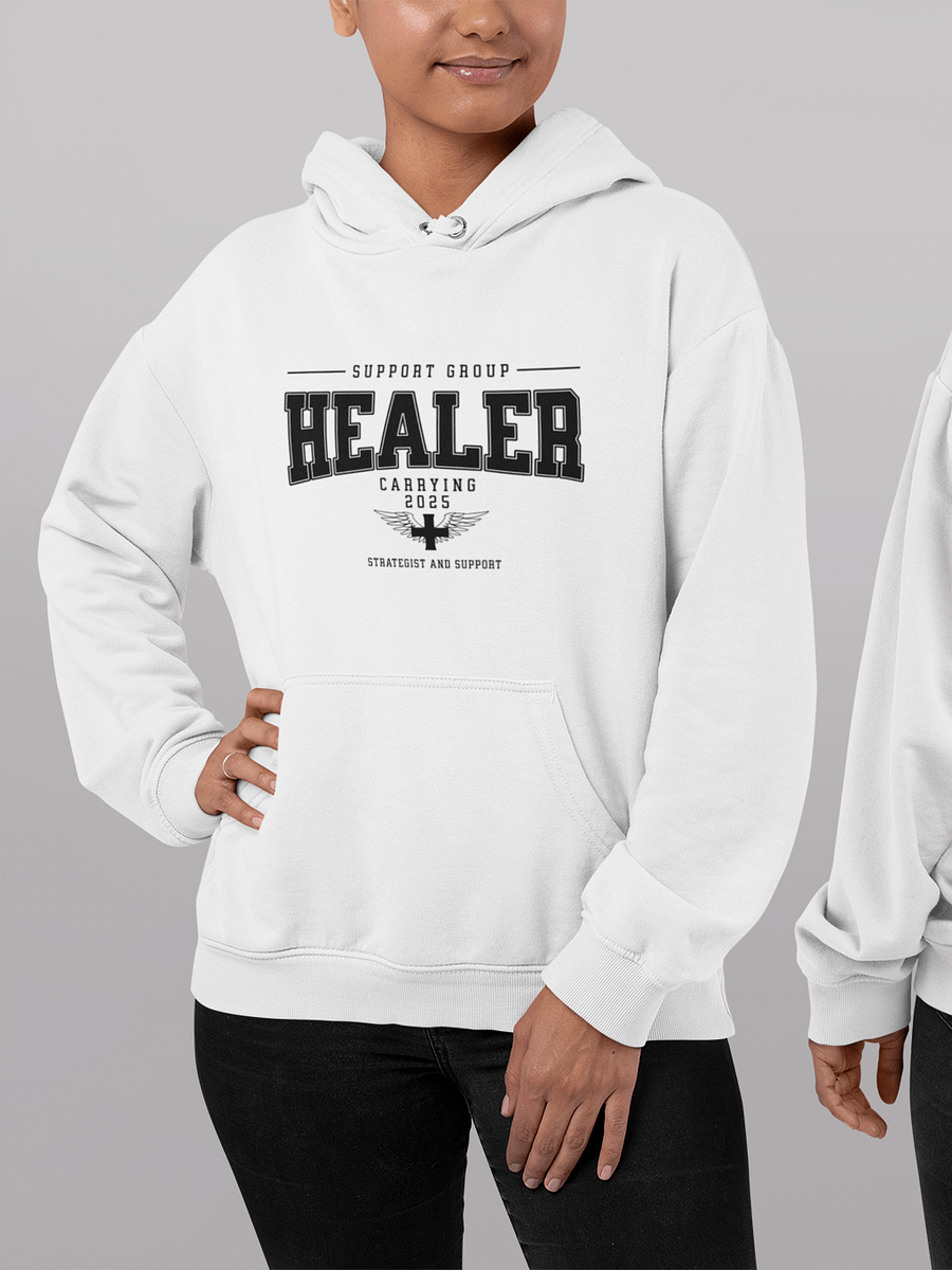 Bold "Healer" Winged Support Strategist Hoodie product image (2)