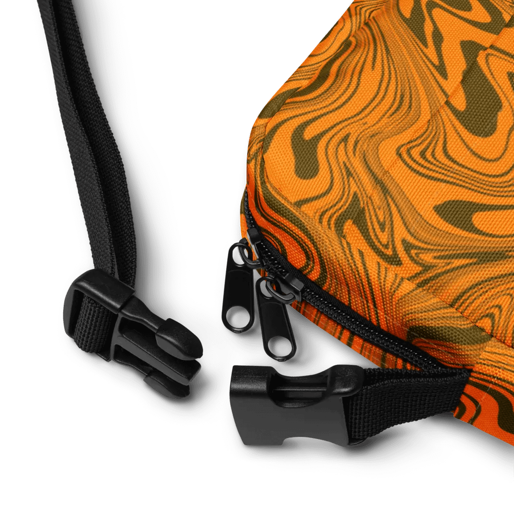 Utility Crossbody Bag - Abstract Orange Swirls product image (12)