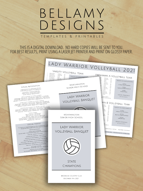 Editable Bi-Fold Program Template product image (6)