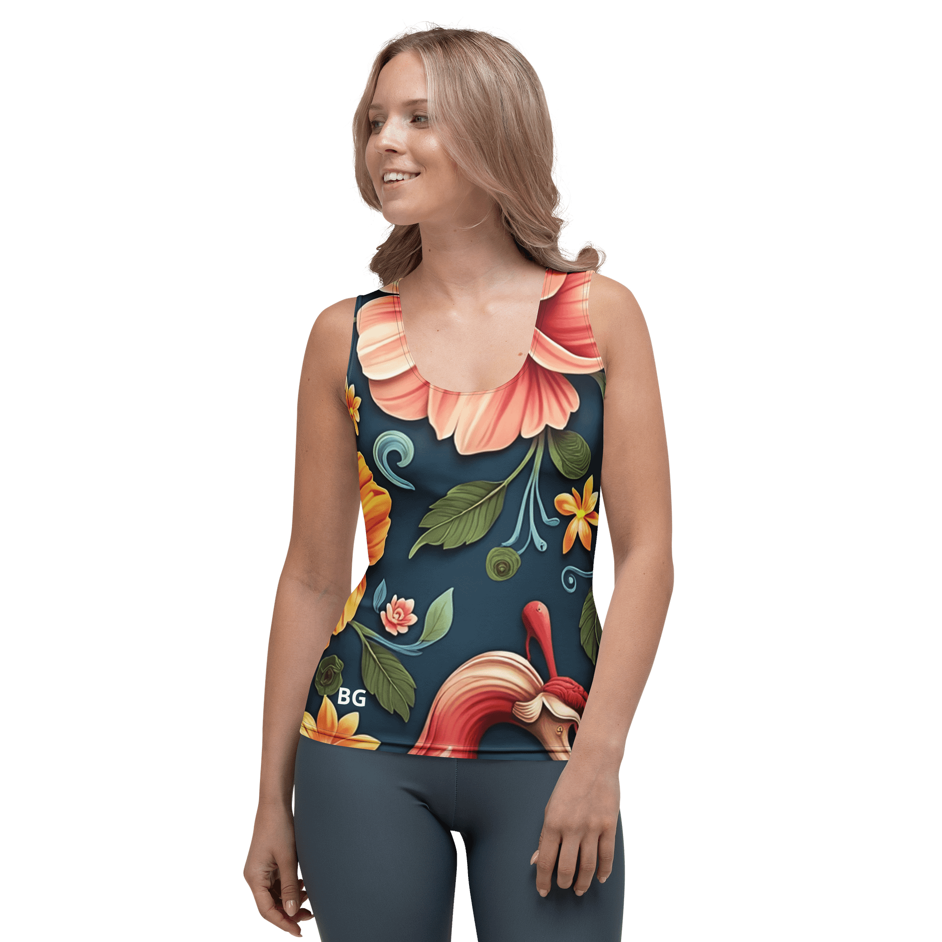 Barry Grady 'Floral Fiesta' All-Over Print Tank Top product image (1)