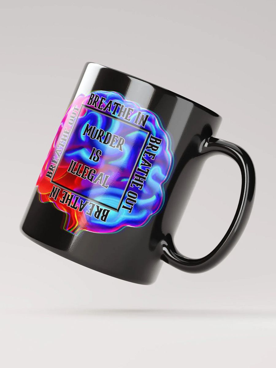 Breathe Black Glossy Mug product image (5)