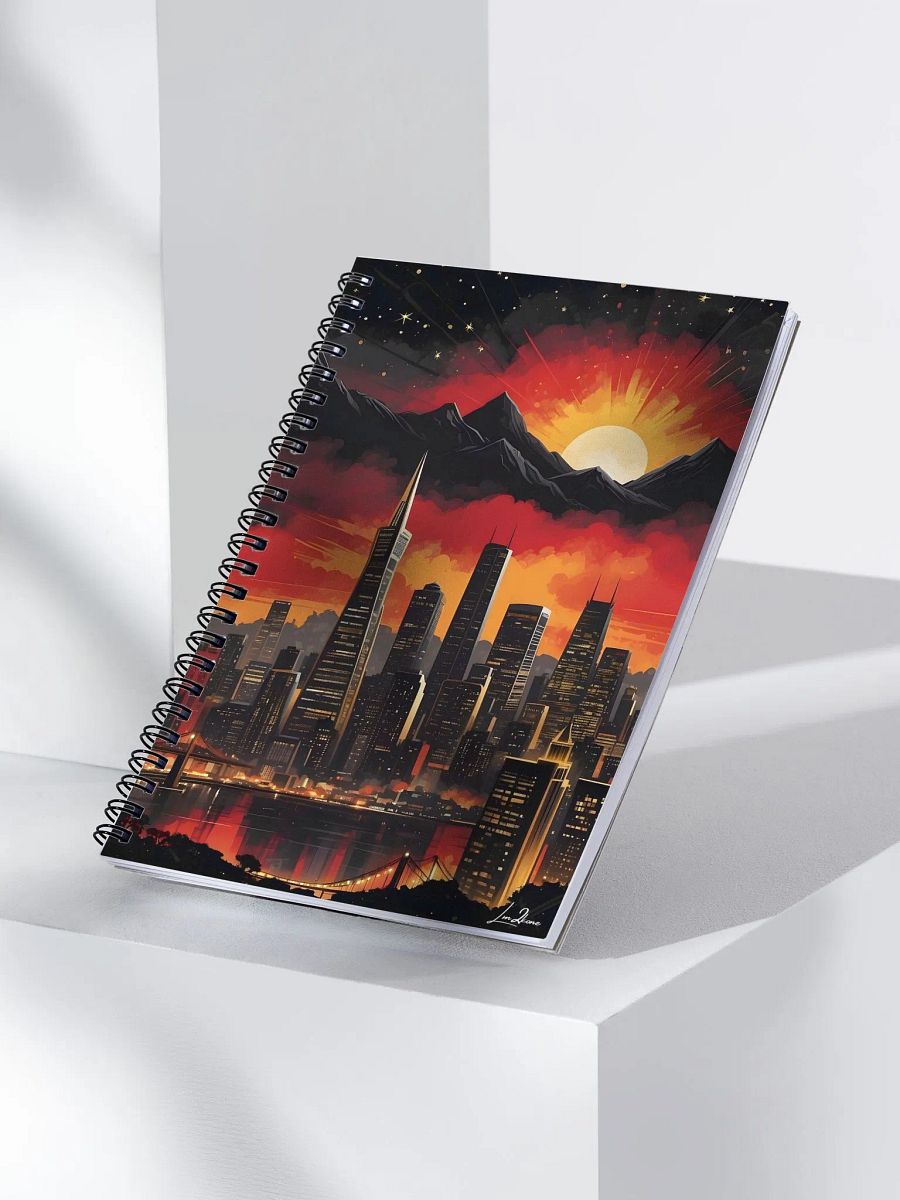 Beautiful sunset City - Spiral Notebook product image (1)