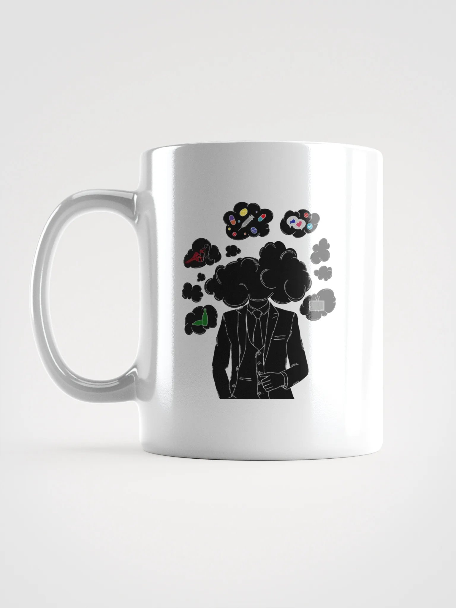 Head in the Clouds Glossy White Mug product image (17)