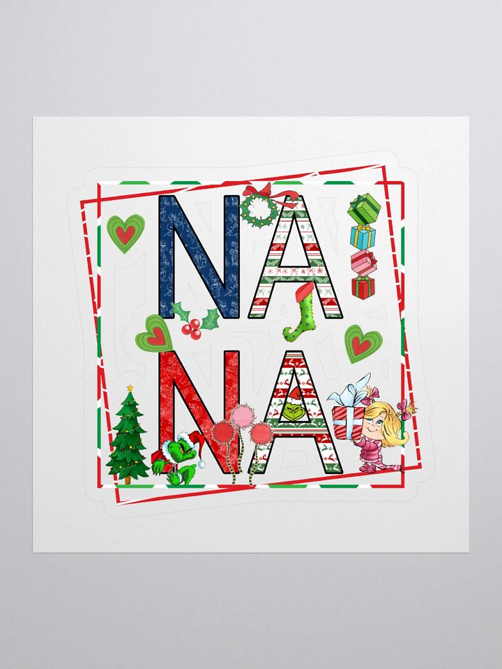 Festive NANA Christmas Kiss Cut Stickers product image (1)