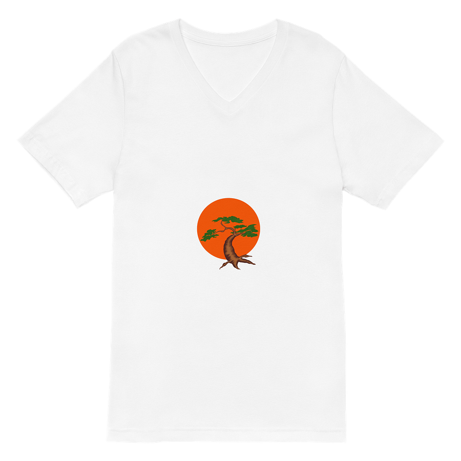 Sunset Bonsai Tree V-Neck Tee product image (2)