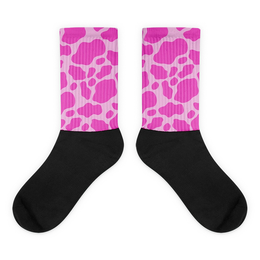 Cow Print Socks- Pink product image (2)