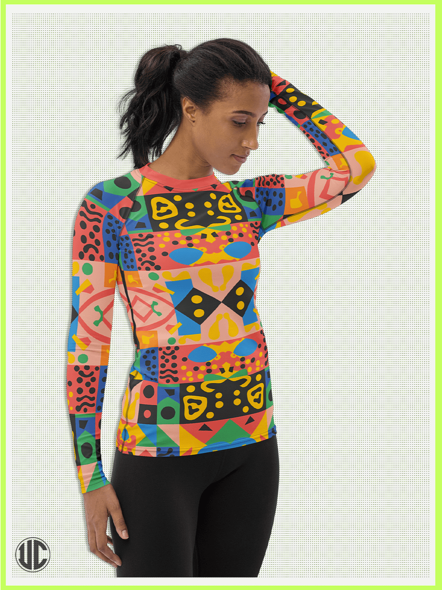 Vivid Memphis Style - Women's Rash Guard product image (4)