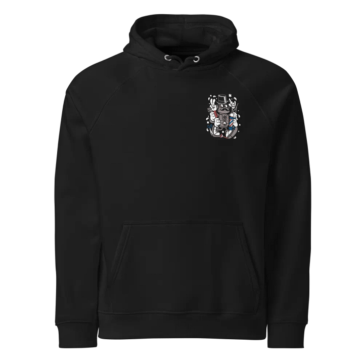 Barber Bot Raglan Hoodie product image (1)