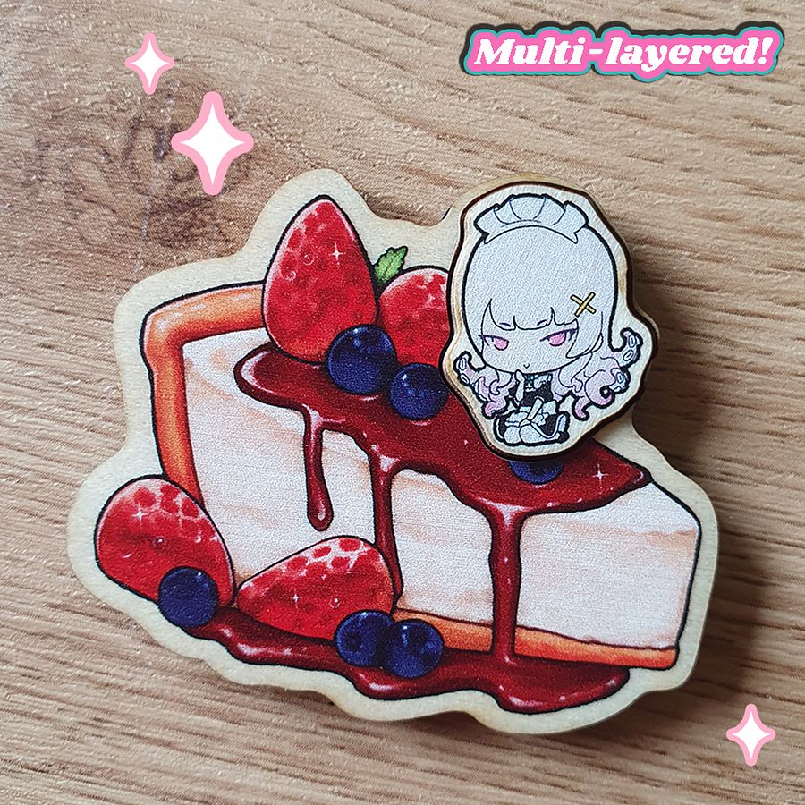 MaidEvil Wooden Fridge Magnets product image (2)