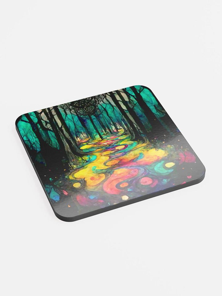 Enchanted Forest Glossed Cork Coaster product image (2)