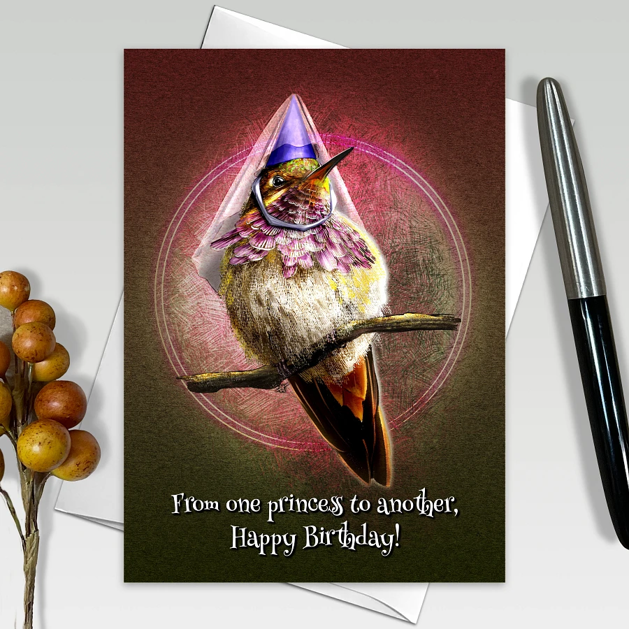 Cheeky Chirps Illustrated Bird Birthday Greeting Cards, 5x7” Birthday Note Cards, 6 Pack, Blank Inside, with Envelopes product image (4)