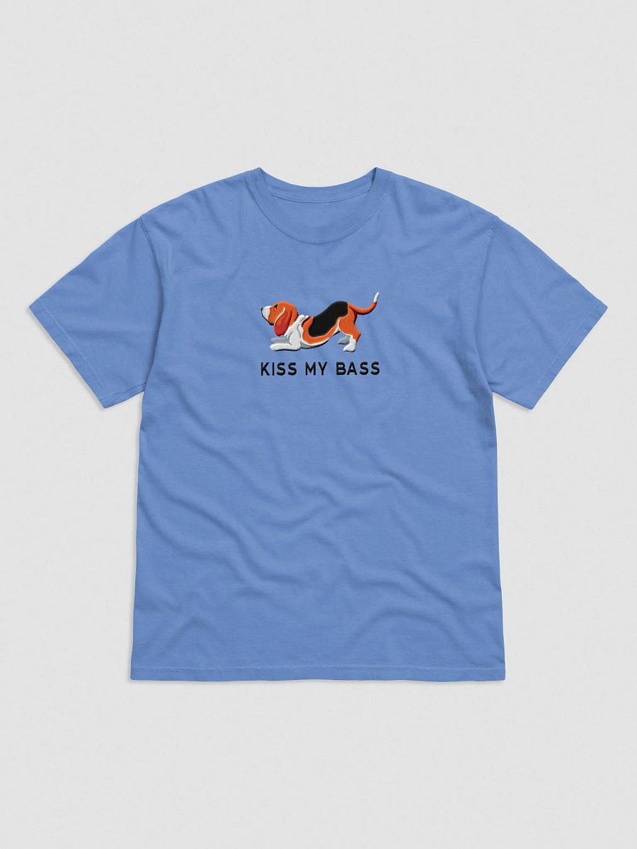 Kiss My Bass T-Shirt(Embroidered) of a Basset Hound(2) product image (4)