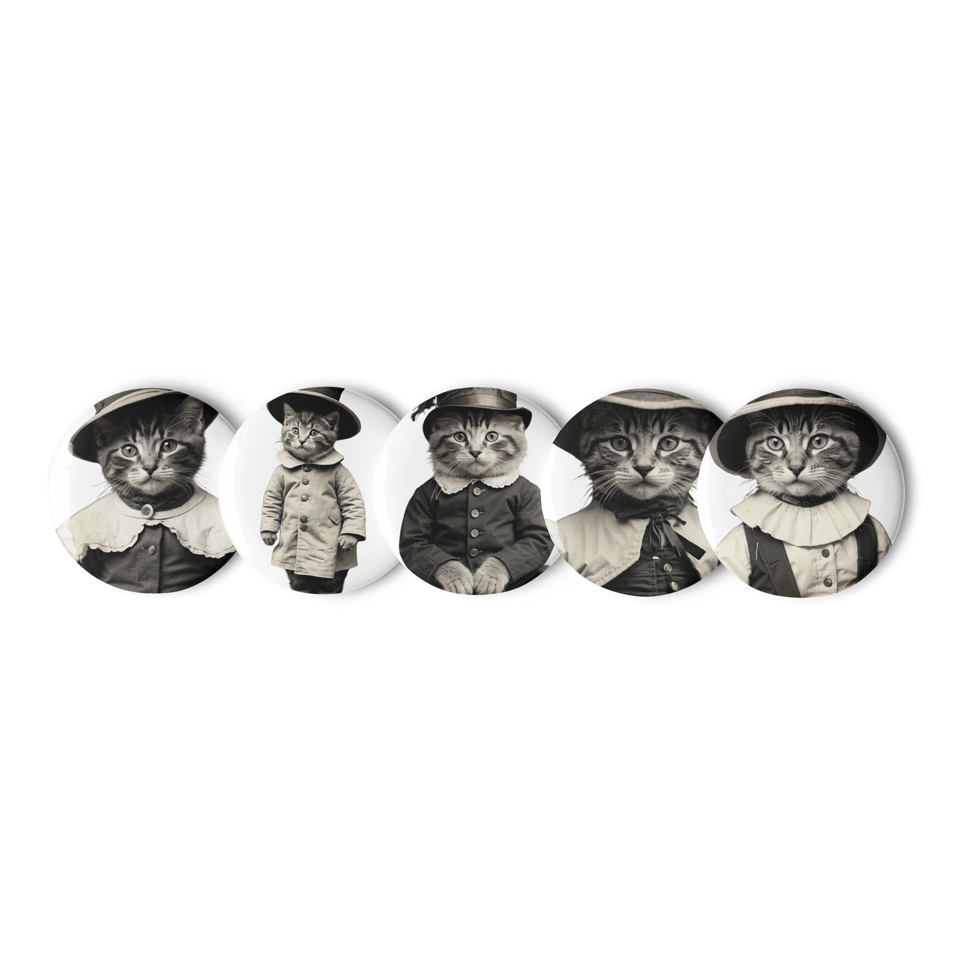 Vintage Cats Glossy Pin Button Collection product image (4)