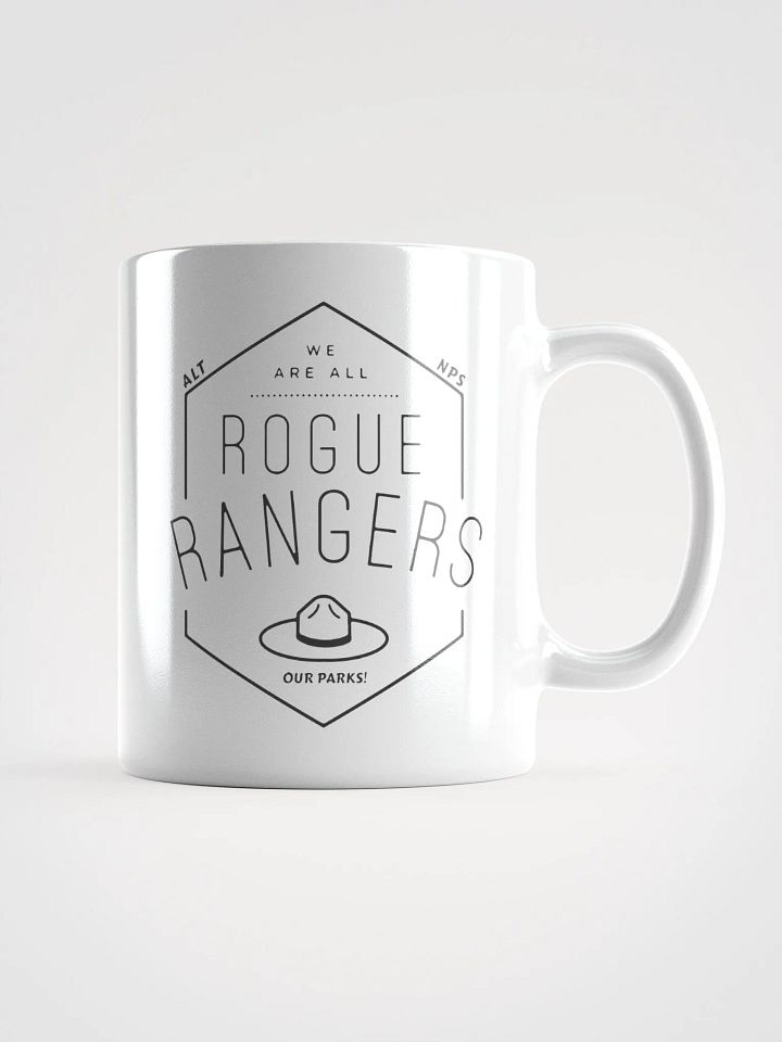 Rogue Rangers OUR PARKS Coffee Tea Mug 3 SIZES! Ceramic Glossy White Cafe Cup product image (2)