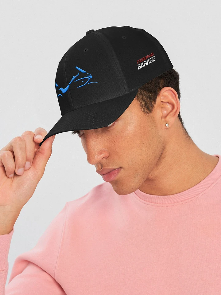 Shadow Wing Flexi-Fit Fabric Logo Cap BLUE product image (1)