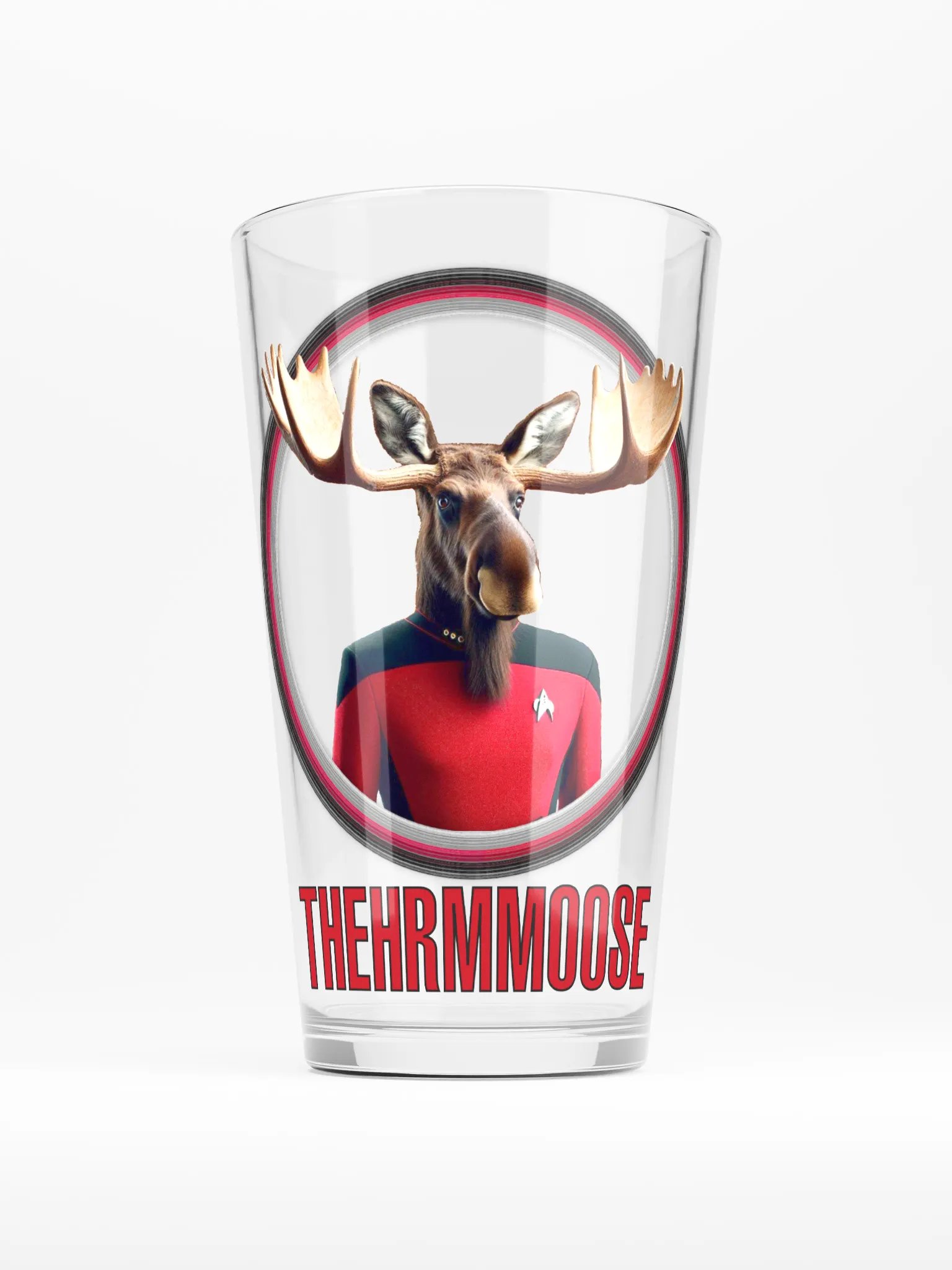 TheHRMMoose Pint Glass product image (1)