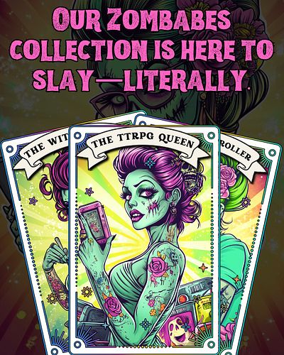 🧠✨ Glitter? Check. Ghouls? Double check. Gay chaos? Absolutely.
Our Zombabes collection is here to slay—literally.
Handmade h...