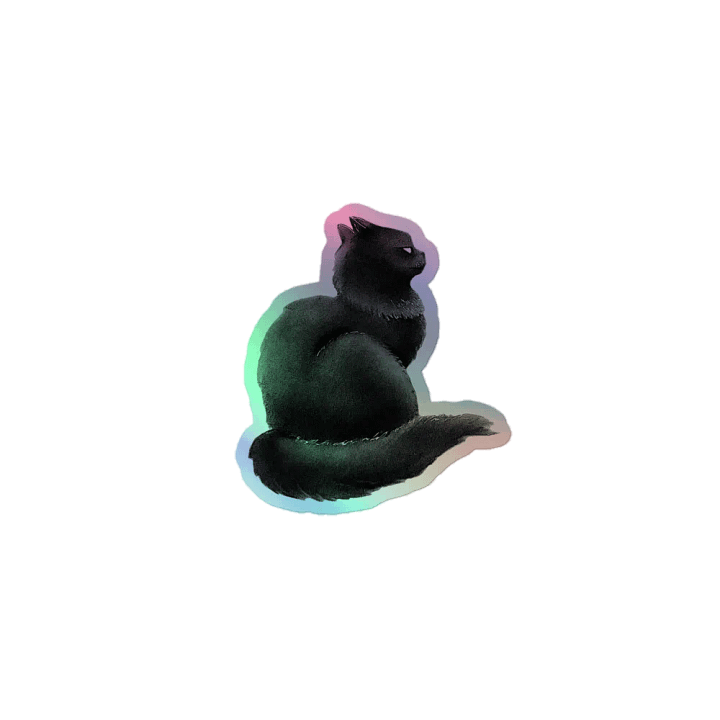 Mystical Feline Holographic Sticker Set product image (1)