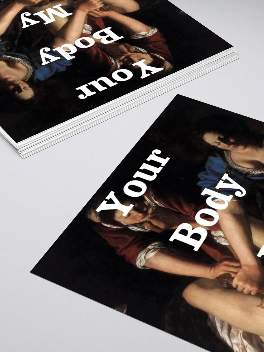 Judith Slaying Your Body My Choice Sticker product image (4)