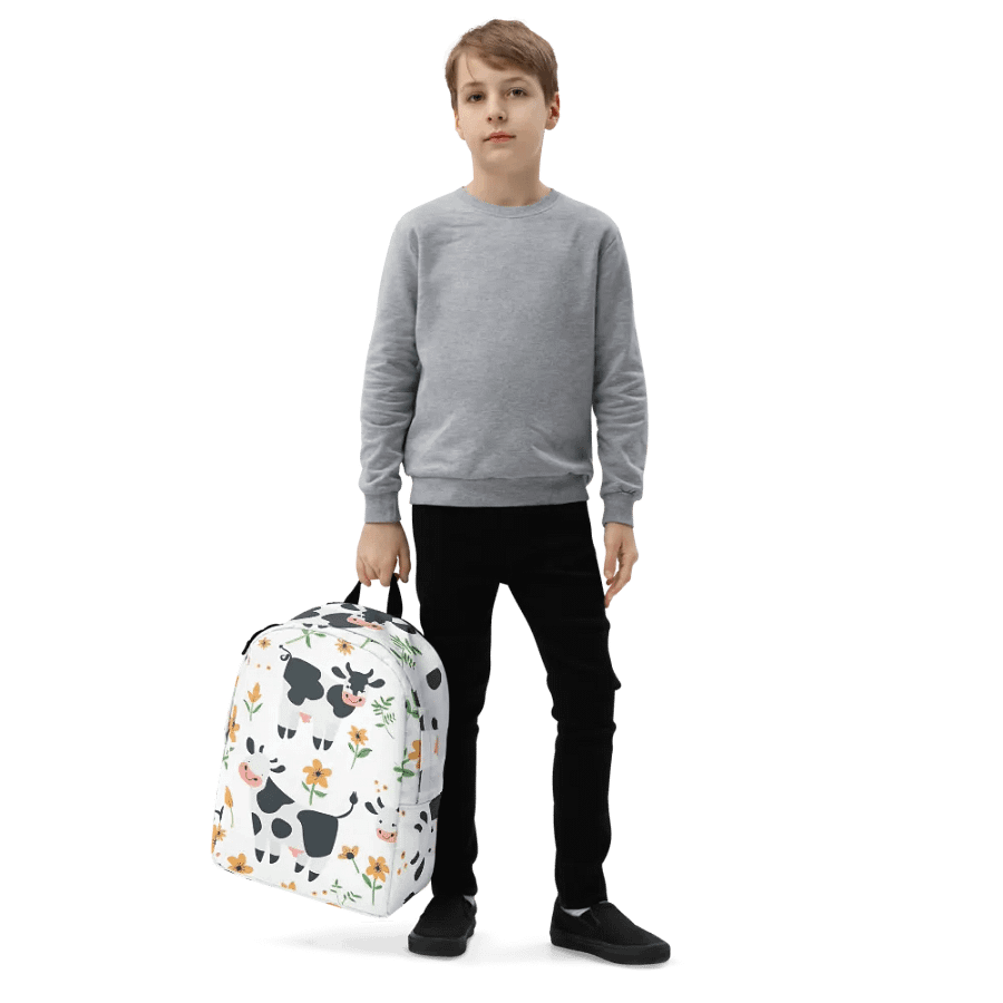 Playful Cow and Flower Backpack product image (5)