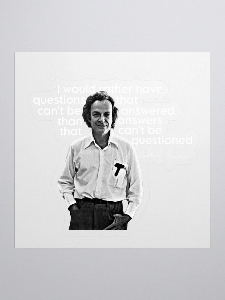 Feynman: Questions Sticker product image (1)